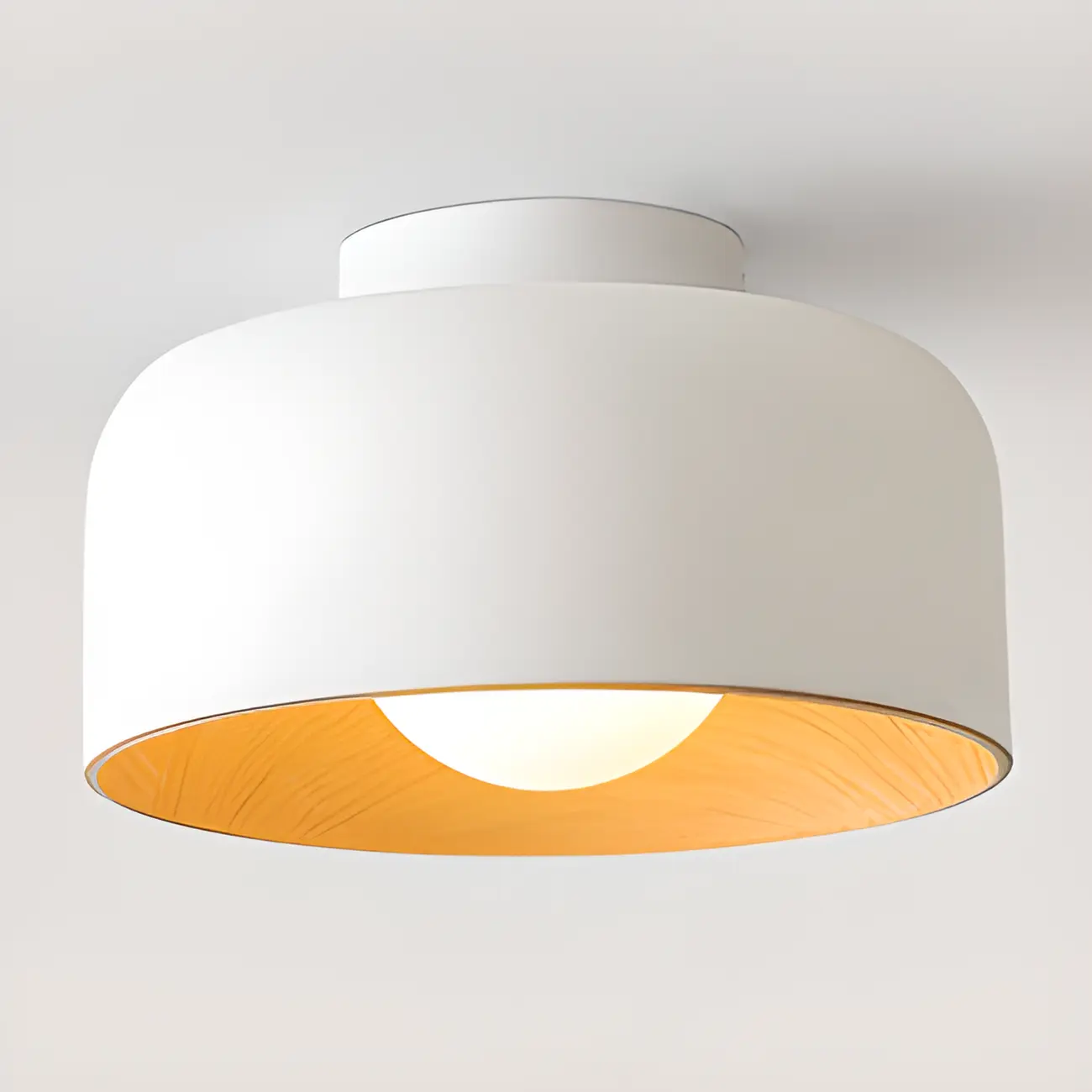 Modern Metal Jar-Shaped Semi Flush Ceiling Light
