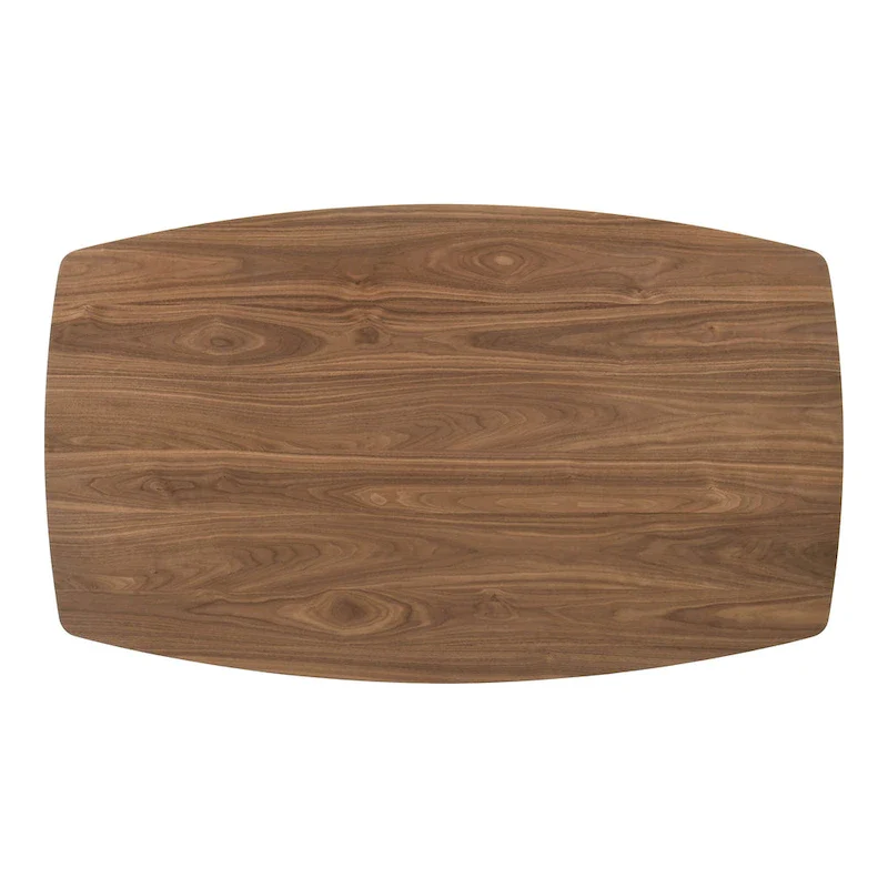 Furniture of America Shaw Mid-century 5-Piece Walnut Wood Counter Height Table Set with 4 Chairs