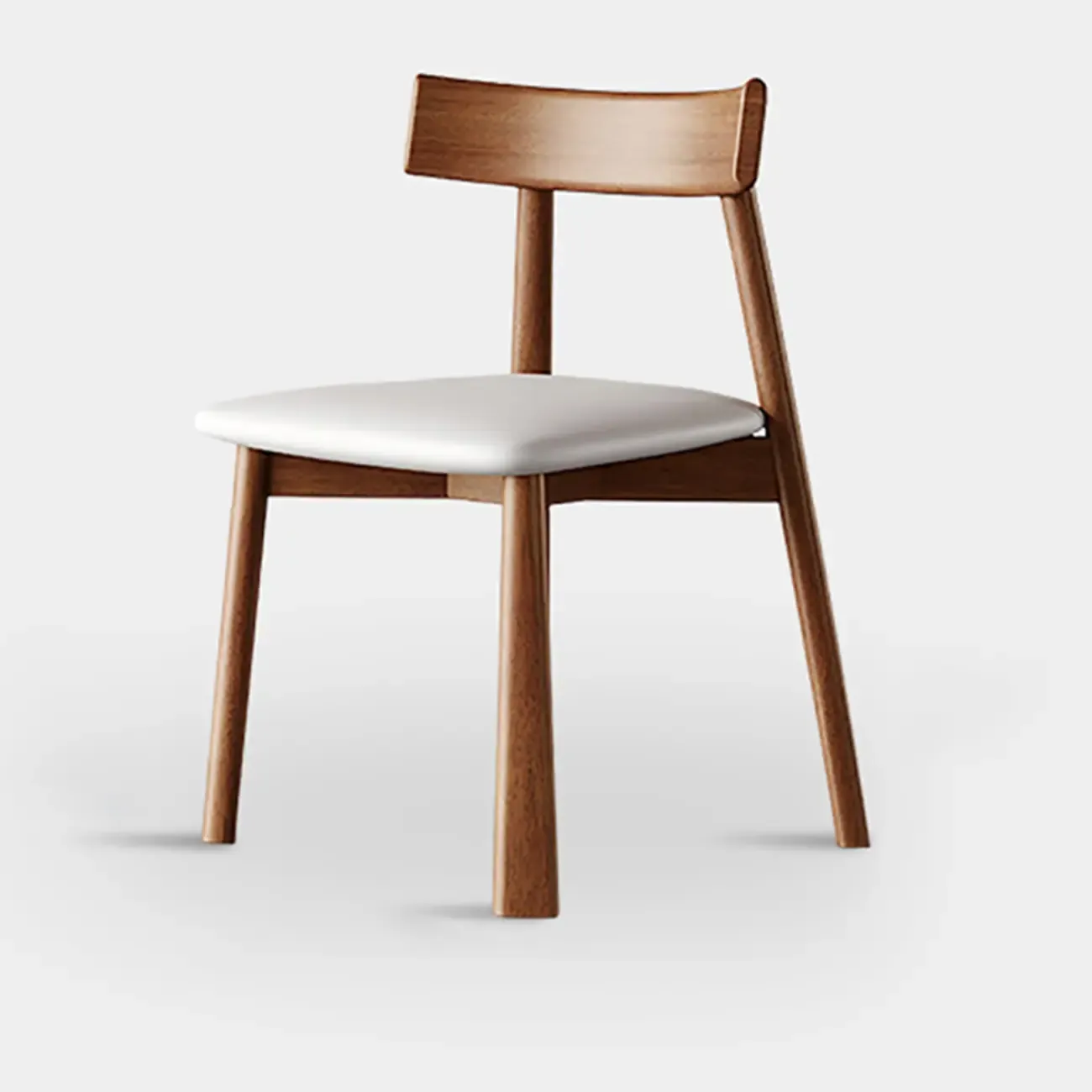 Modern Faux Leather Upholstered Low Back Dining Chair