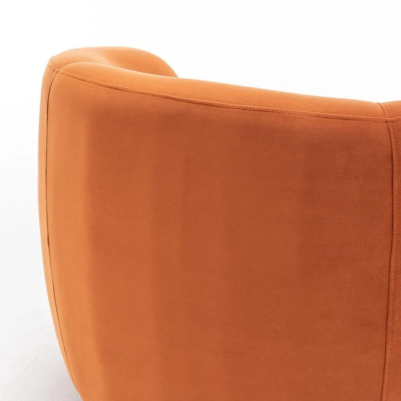 SEYNAR Modern Glam Velvet Upholstered 360 Degree Swivel Accent Armchair Set of 2