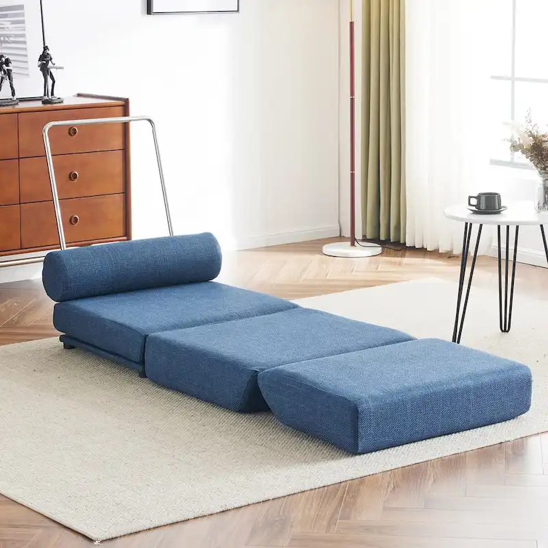 Single Sofa Chair Foldable Single Sofa Bed with Pillow