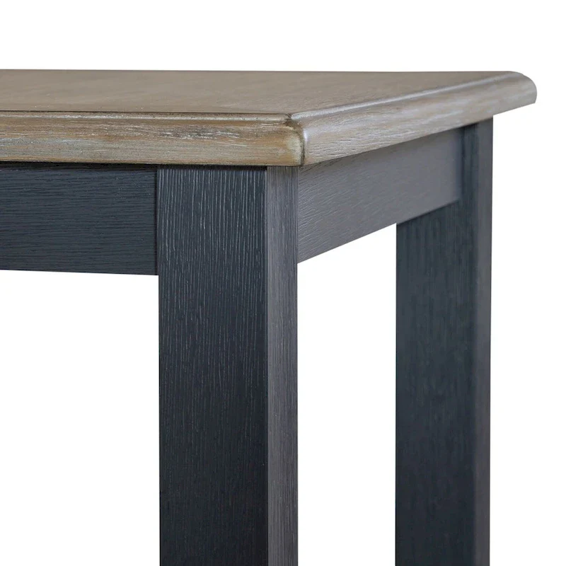 Summerville Wire Brushed Gray End Table- Navy