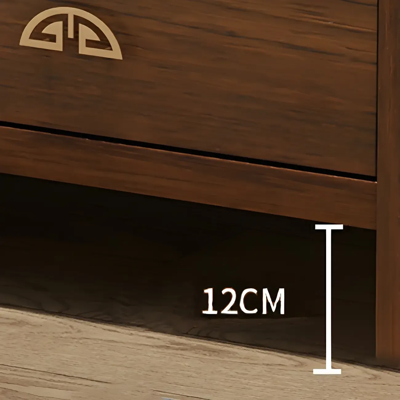 Traditional Brown Wooden Double Dresser with Soft Close Drawers