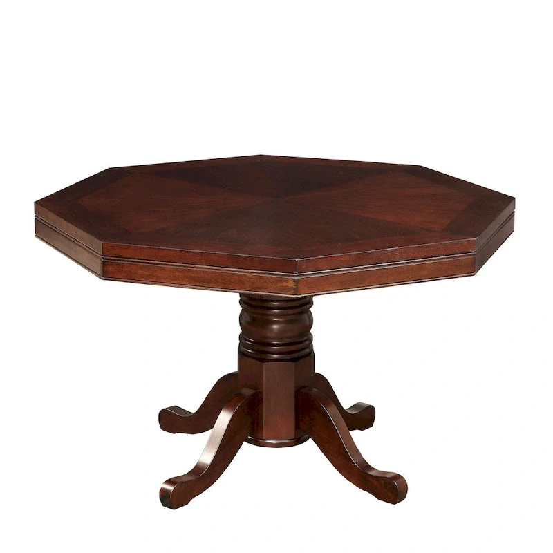 Gary Traditional Cherry Solid Wood Poker Table by Furniture of America