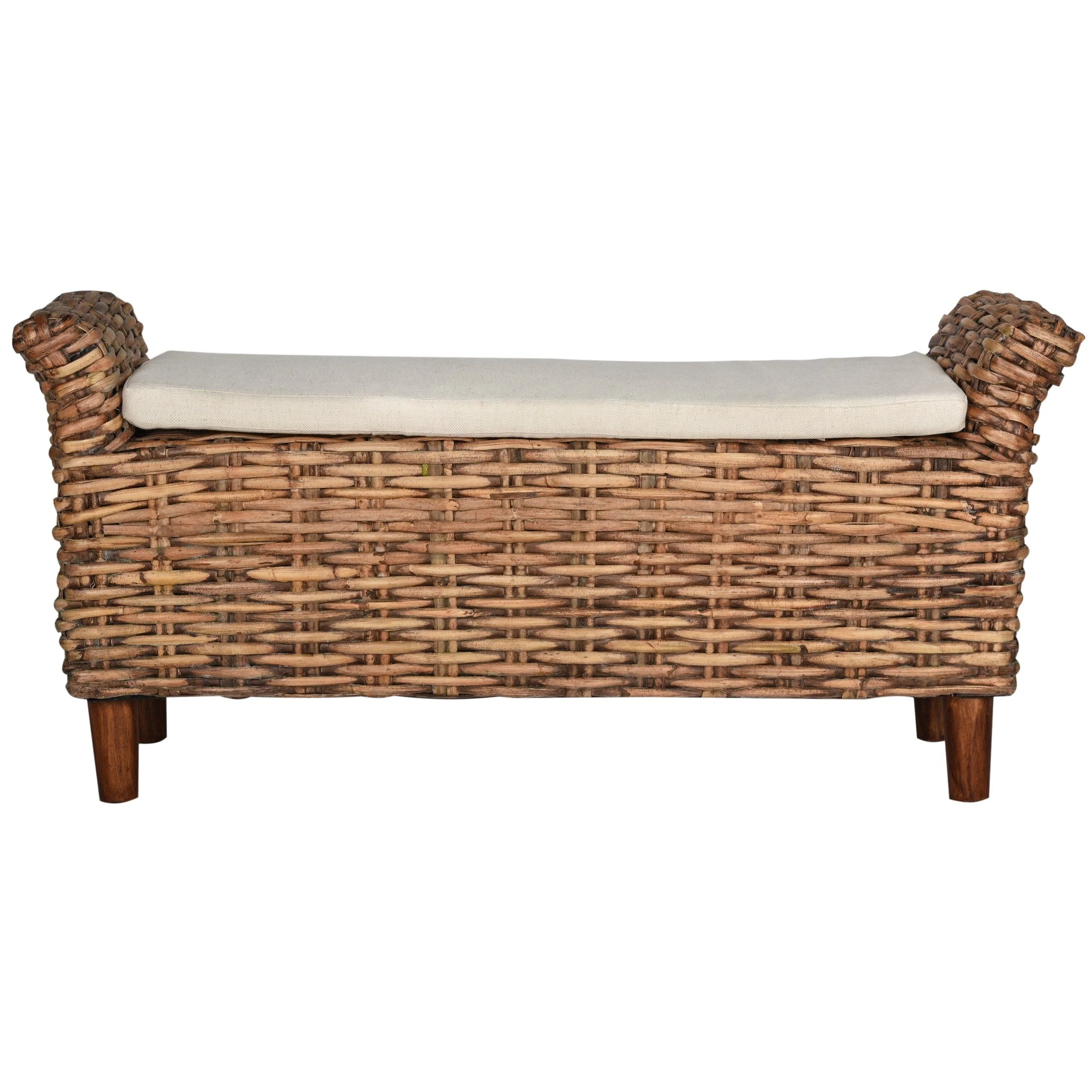 SAFAVIEH Danna Brown Bench - 43.9 x 14.8 x 21.1 - 44W x 15D x 21H