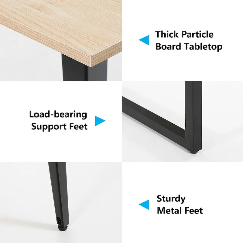 8FT Conference Table,Boat Shaped Meeting Table with Rectangle Grommet