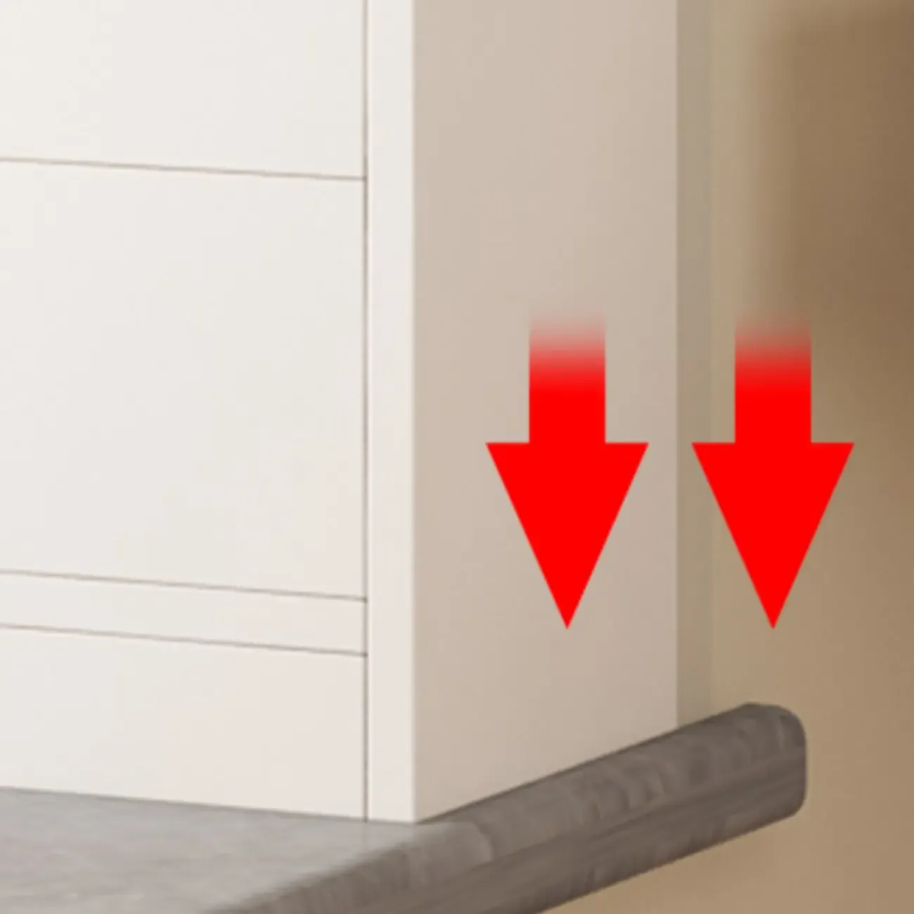 Spacious Vertical White 2-Shelf Wood Bookcase