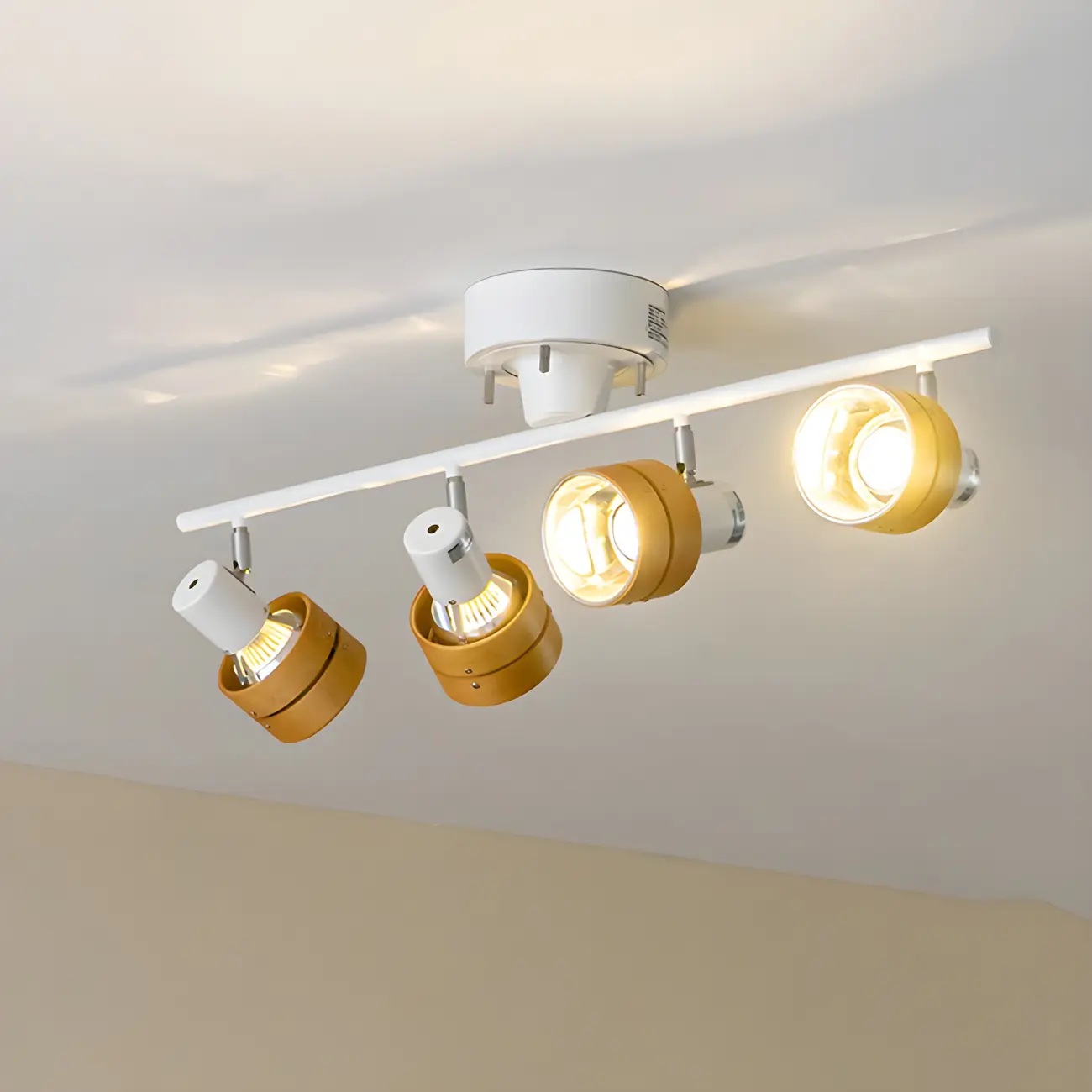 4-Light Modern Dimmable LED Track Light with Adjustable Head