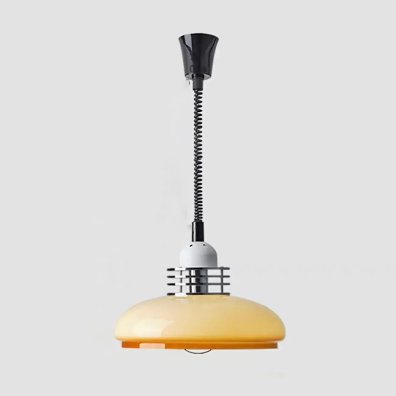 Beige Round Glass Vintage Kitchen Pendant Lighting