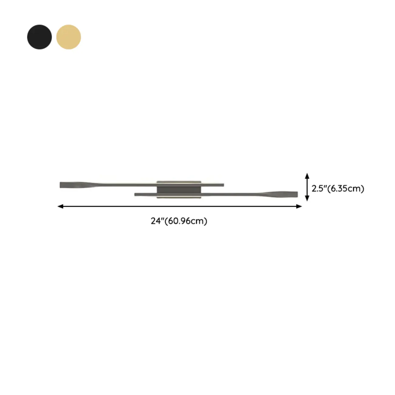 Modern Linear Wall Sconce with Silica Gel Shade