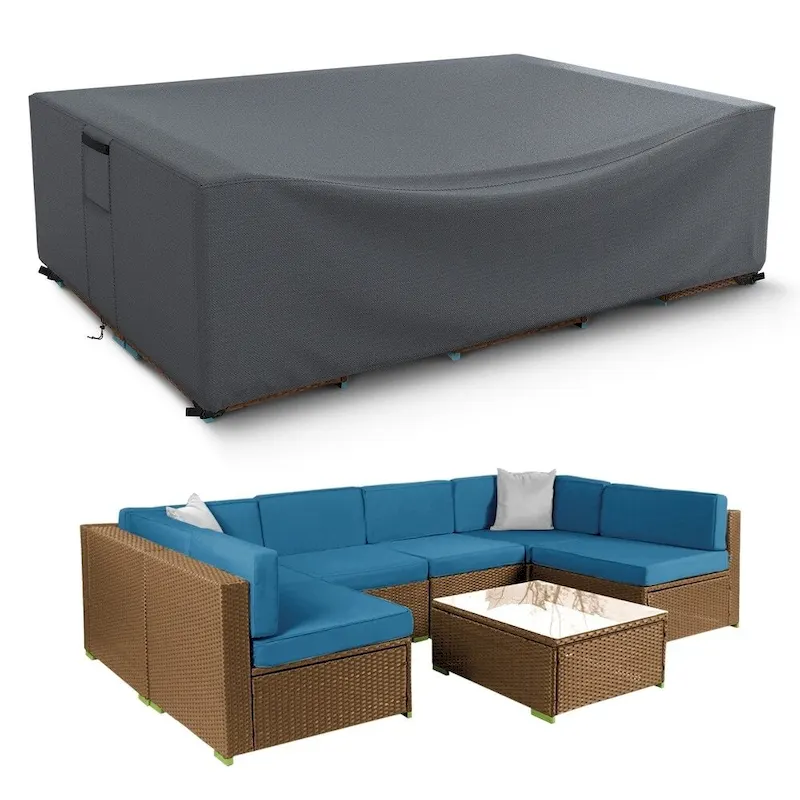 Waterproof Patio Furniture Cover Heavy-Duty Protection Multiple Sizes Windproof