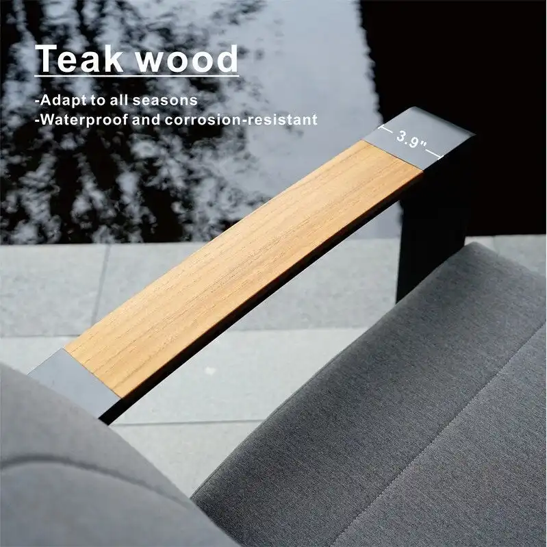 4-Piece Patio Acrylic Conversation Set with Firepit Table and BBQ Grill