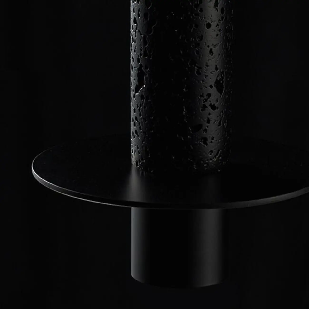 Art Deco Black Stone Geometric Bedroom LED Pendant Light