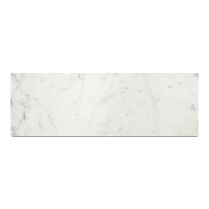 Aurelle Home Pariso Modern White Marble-Top Console Table - 42 W x 30 H x 14 D