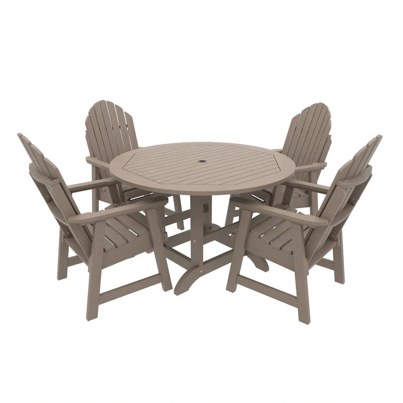 HIGHWOOD Commercial Muskoka 5-Piece Adirondack 48 Dining Set