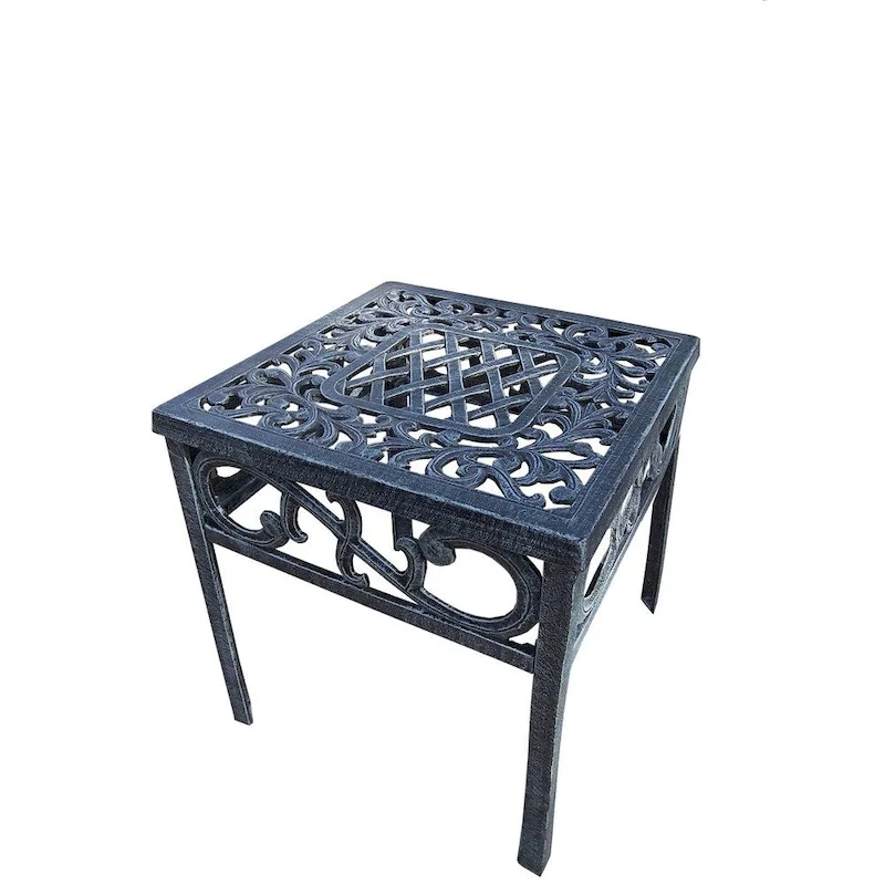 Dakota Cast Aluminum 17-inch Square Side Table