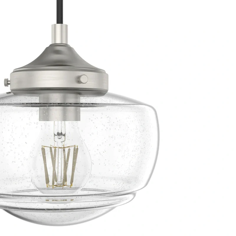 Hunter Saddle Creek 3-Light Linear Cluster Pendant - Kitchen Island, Dining Room - Modern Schoolhouse, Transitional