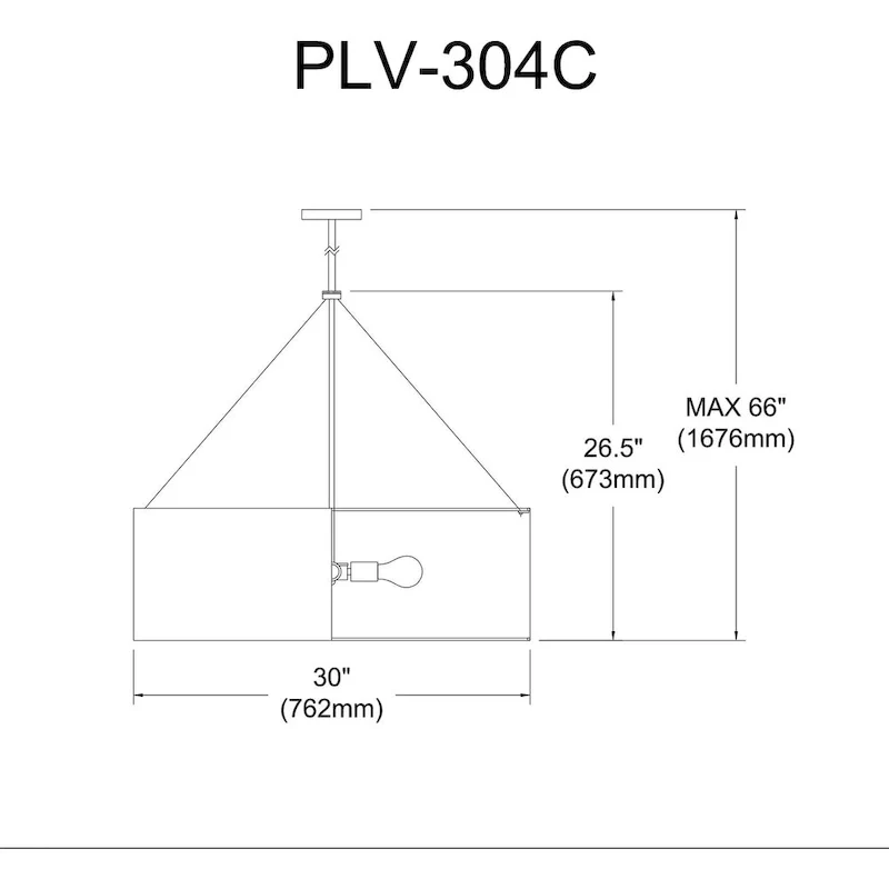4 Light Incandescent Chandelier, Aged Brass with Black / Gold Shade