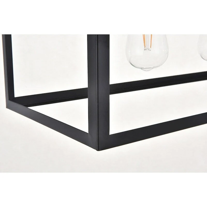 Resolute 3 light black Pendant