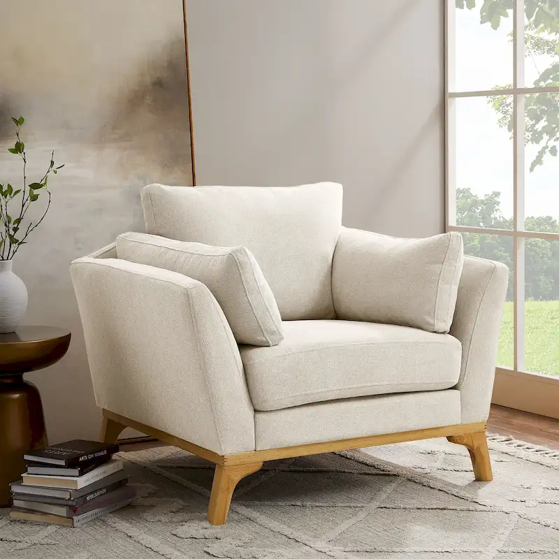 VANOMi 41.7 Modern Flared Arm Accent Chair