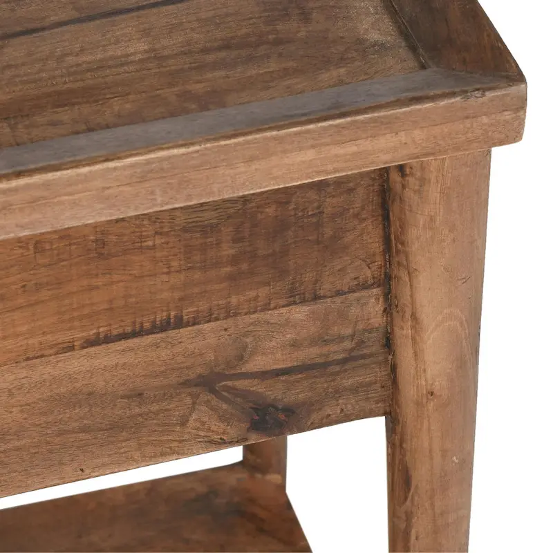 Ciaria 1-Drawer End Table Brown by Kosas Home