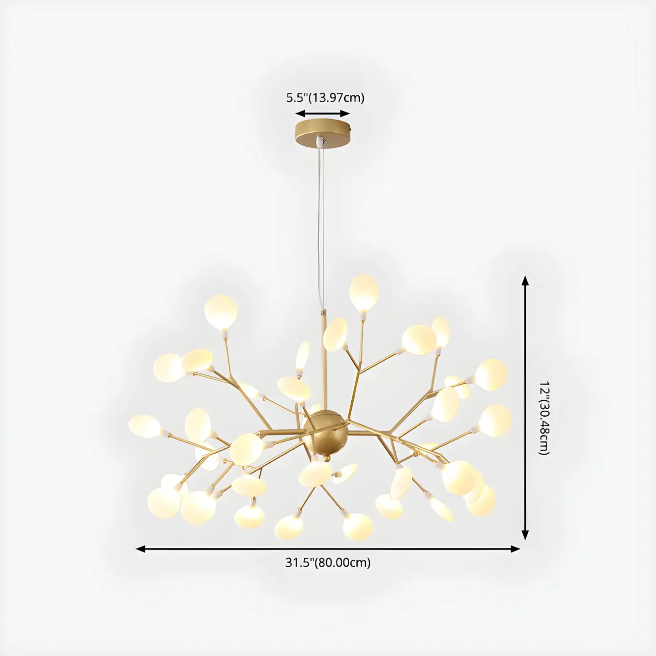 Geometric Modern Sputnik Starburst Chandelier
