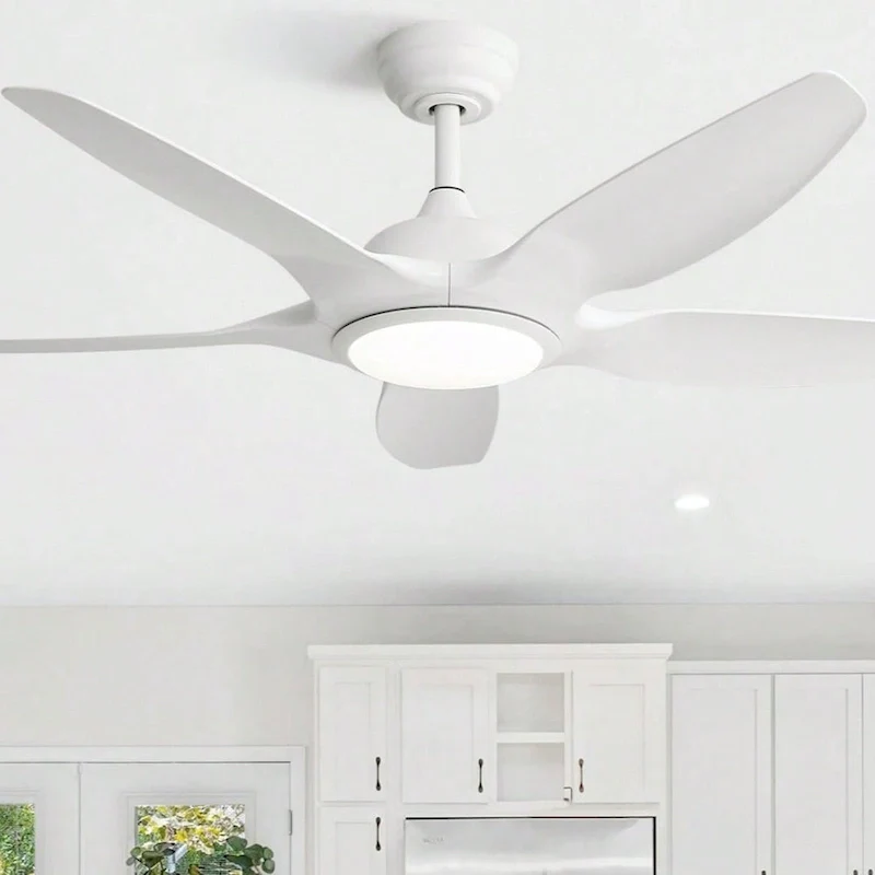 Oaks Aura 48 Inch Modern Dimmable LED Ceiling Fan with Light, 6-speed Reversible DC Motor Ceiling Fan Light With Remote Control