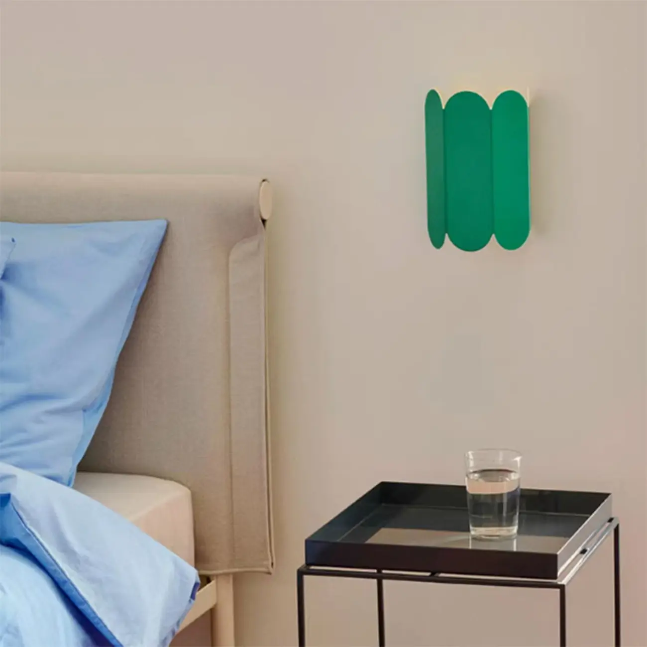 Mini Hardwired Modern Red Up & Down Wall Sconce in Geometric