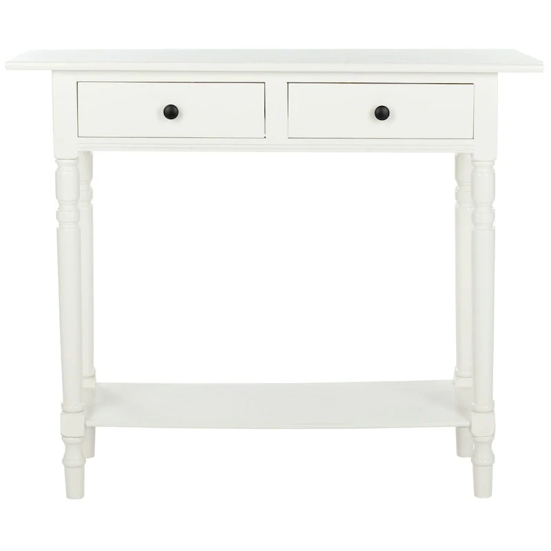Arvilla Grey 2-Drawer Console Table - 37.8 x 13 x 31.9 - 38Wx13Dx32H