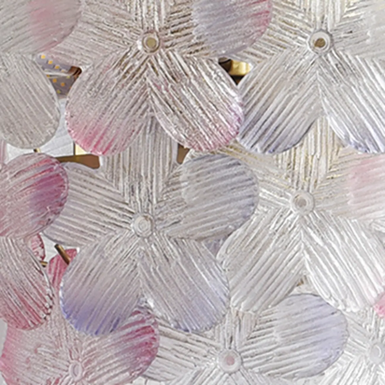 Modern Tier Round Flower Crystal Chandelier