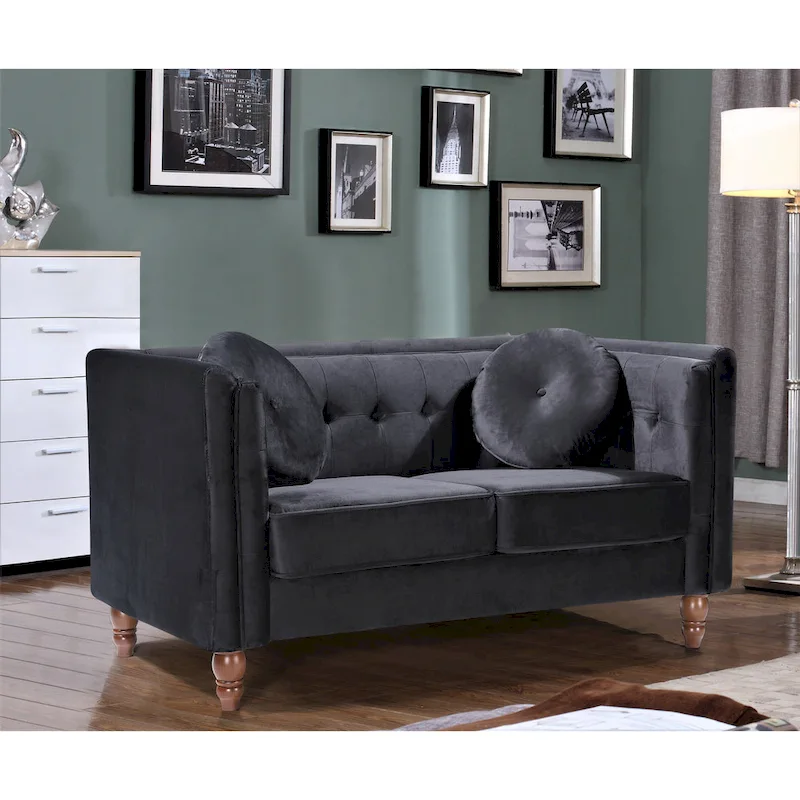 Roberta Velvet Loveseat