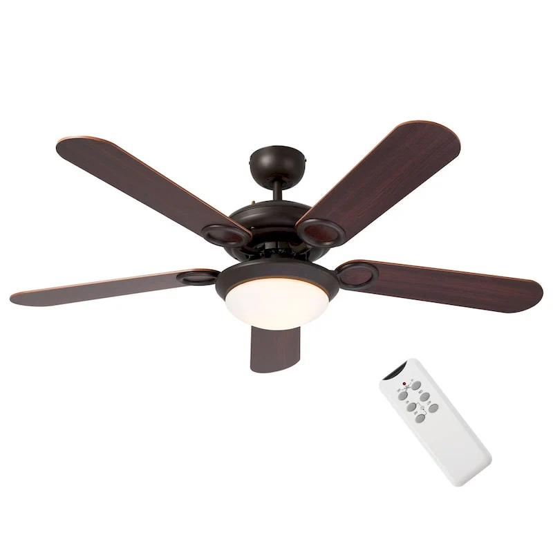 CO-Z 52  5-Blade Reversible Ceiling Fan with LED Light and Remote