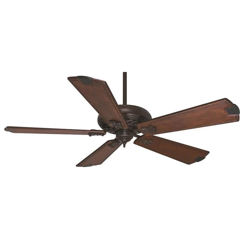 Casablanca 60  Fellini Fan with 5 Walnut Regal Hand-carved Wood Blades