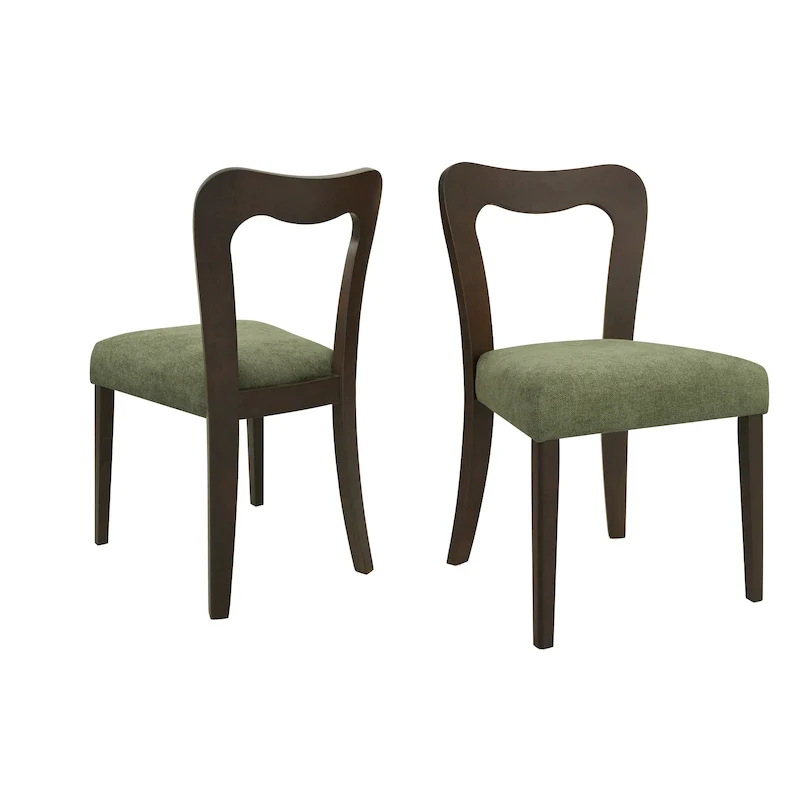Christopher Knight Home - Ethan Modern Upholstered Dining Chair Set of 2 with Open-Back Design