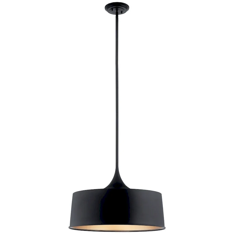 Kichler Lighting Elias 1-Light Pendant/Semi Flush Light Black