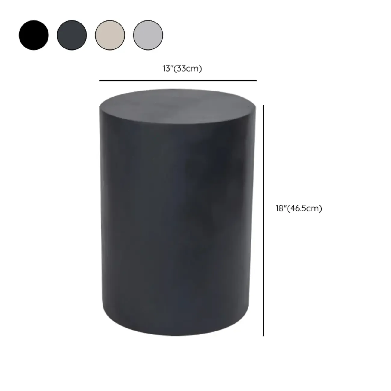 Living Room Modern Concrete Round Side Table