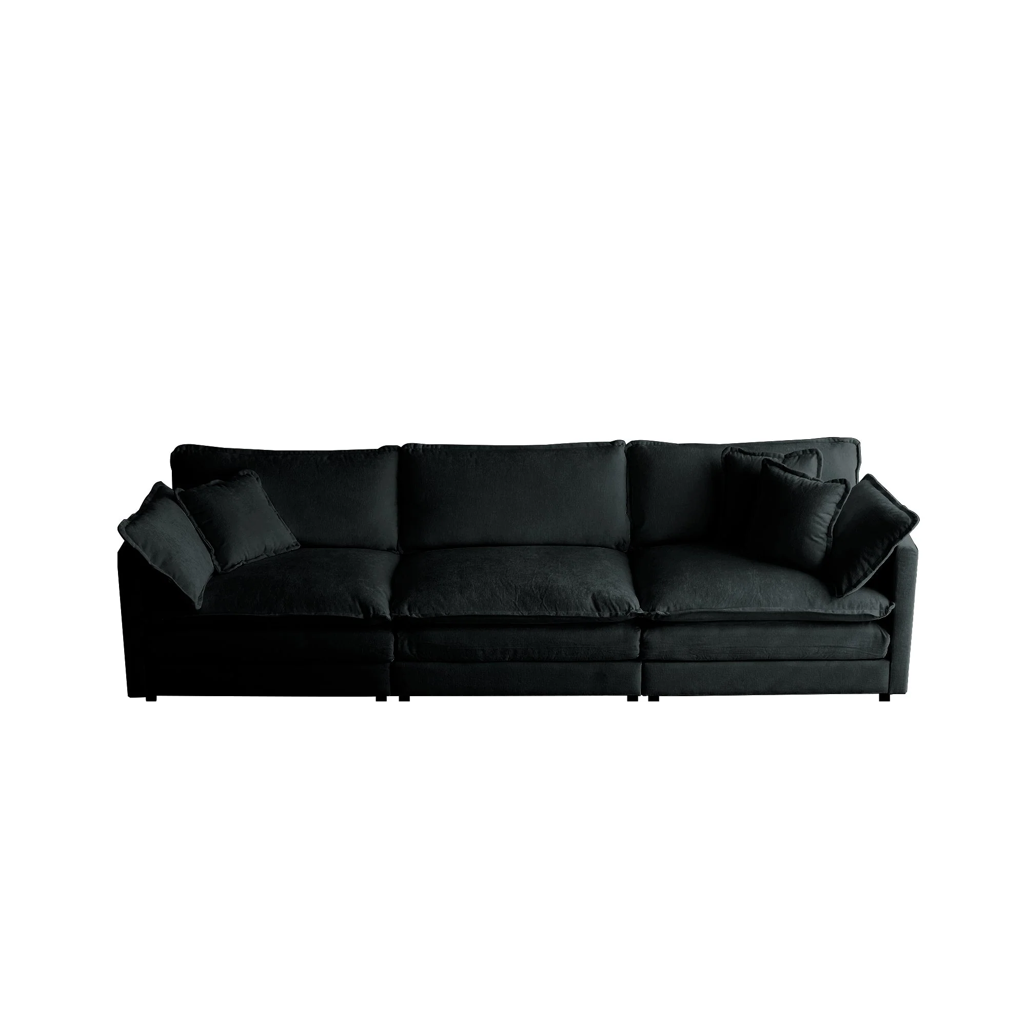 Walker Edison | Modern Chenille Cloud Couch