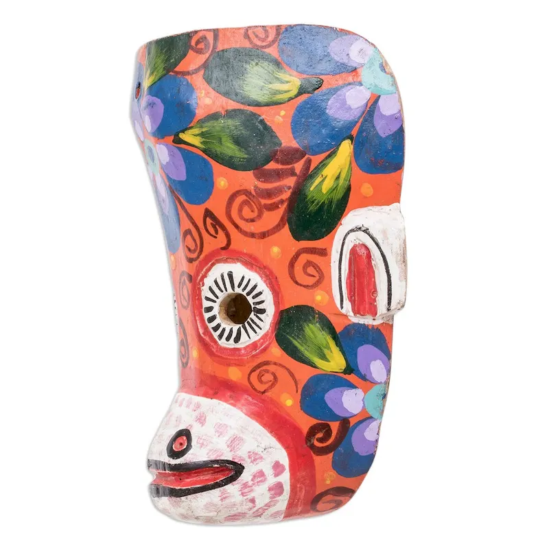 Novica Handmade Nyamekye African Wood Mask