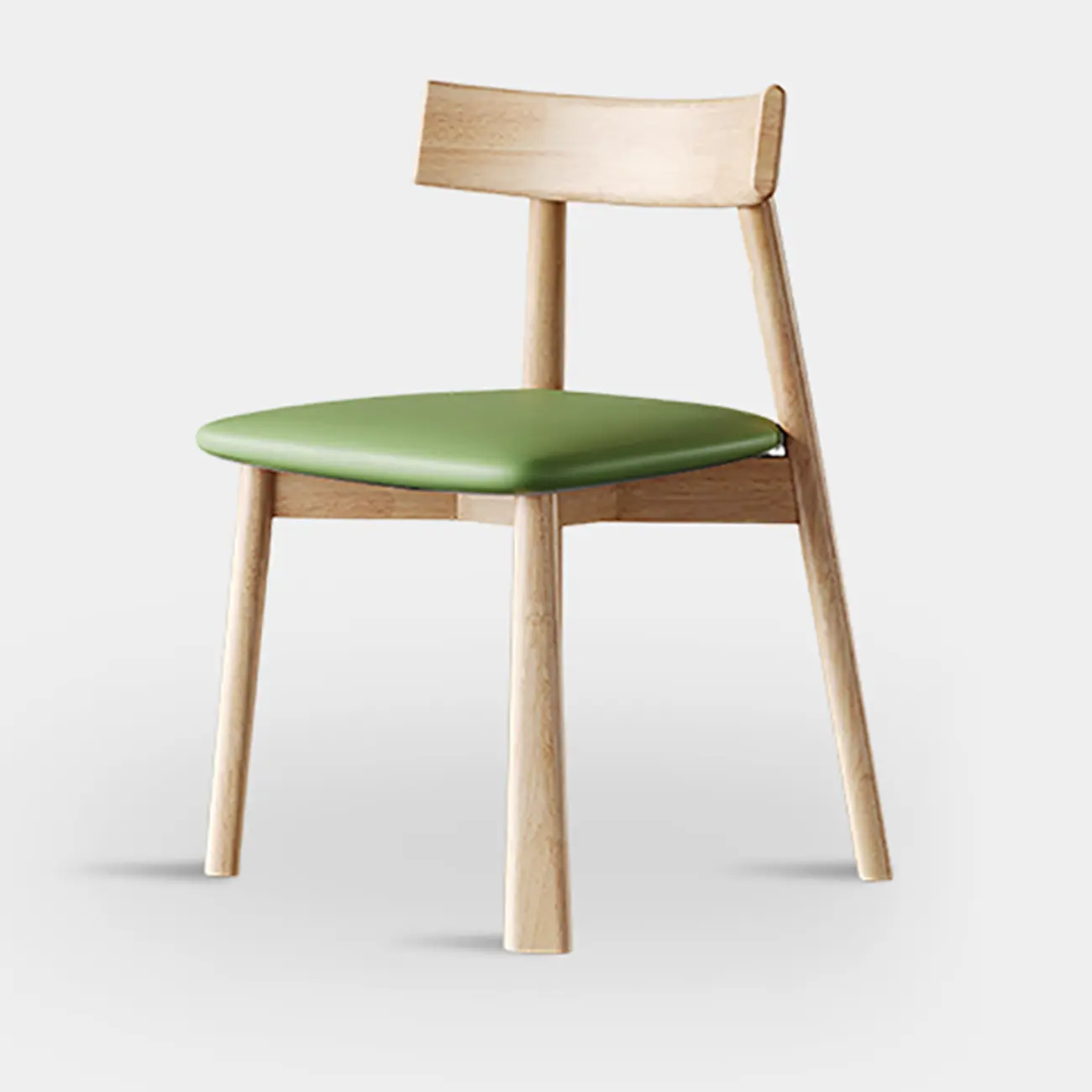 Modern Faux Leather Upholstered Low Back Dining Chair