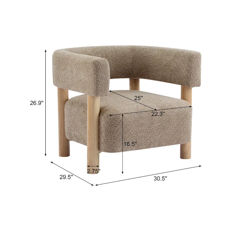 Christopher Knight Home - James Living Room Fabric Accent Chair