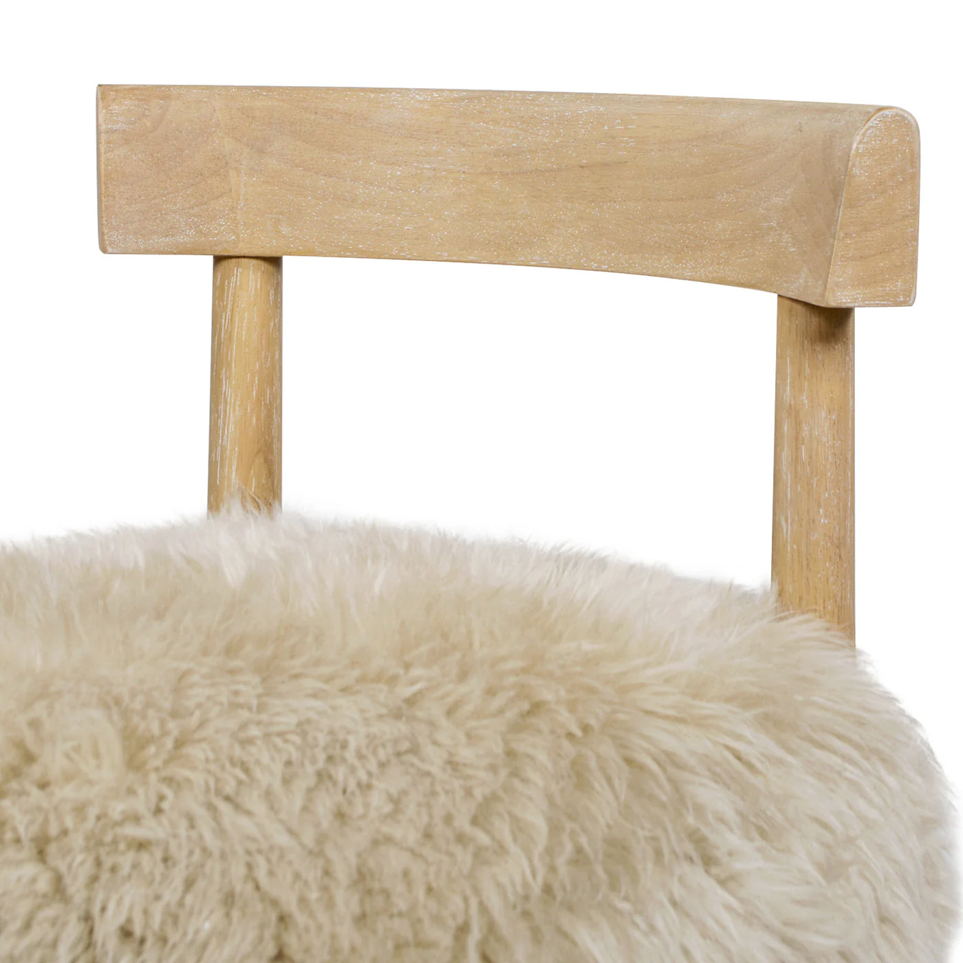 Arden 27.5 Genuine Fur Counter Height Bar Stool