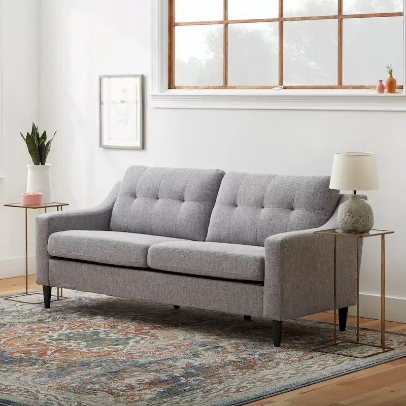Brookside Ellen 75 Upholstered Scooped Arm Sofa