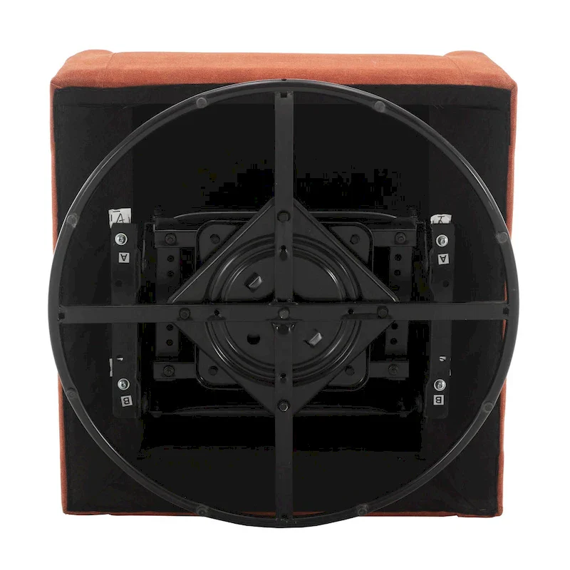 Upholstered Swivel Glider Rocking Chair