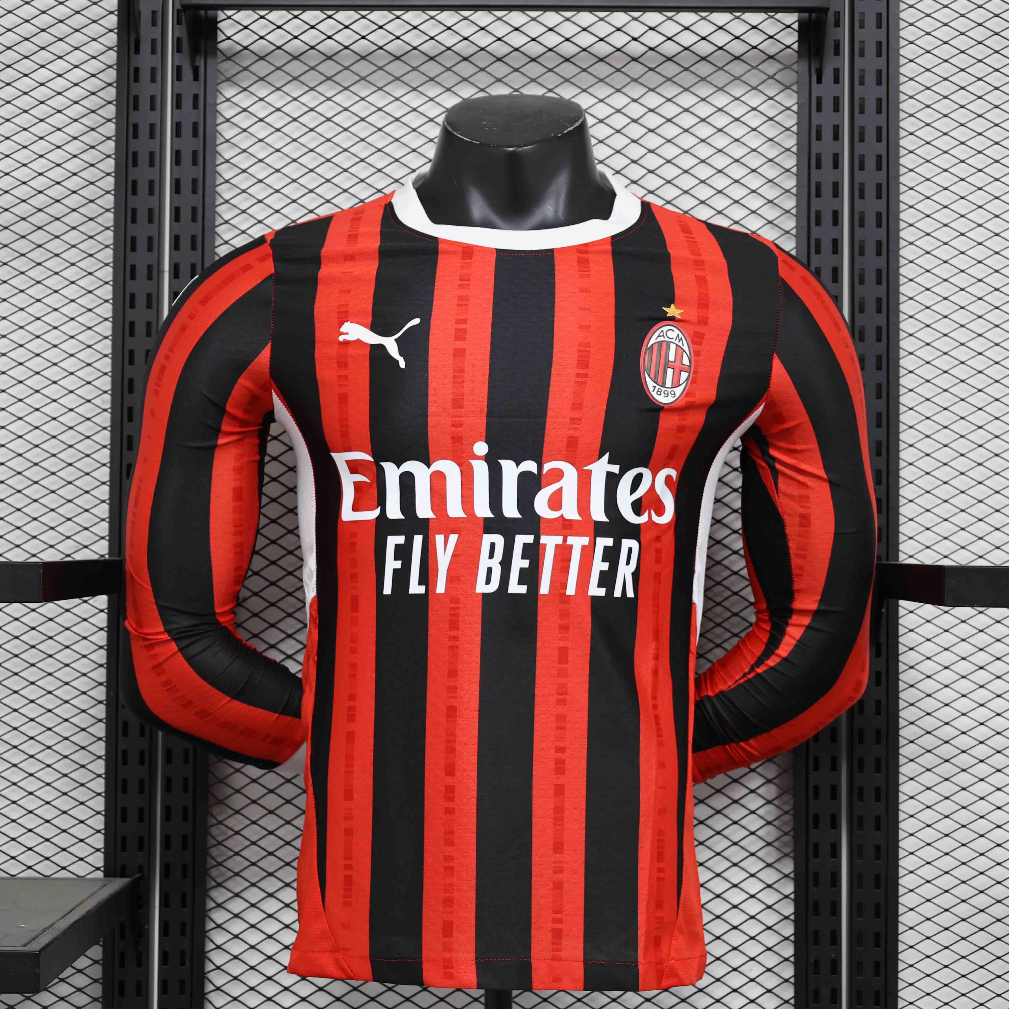 Maillot AC Milan domicile manches longues 2024/25