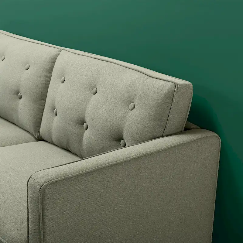 Priage by ZINUS Pear Green Button Tufted Sofa
