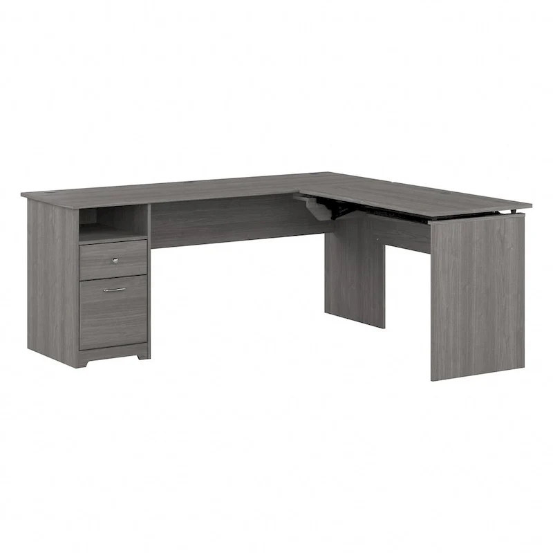 72W 3-position L-shaped Sit to Stand Desk by Bush Furniture