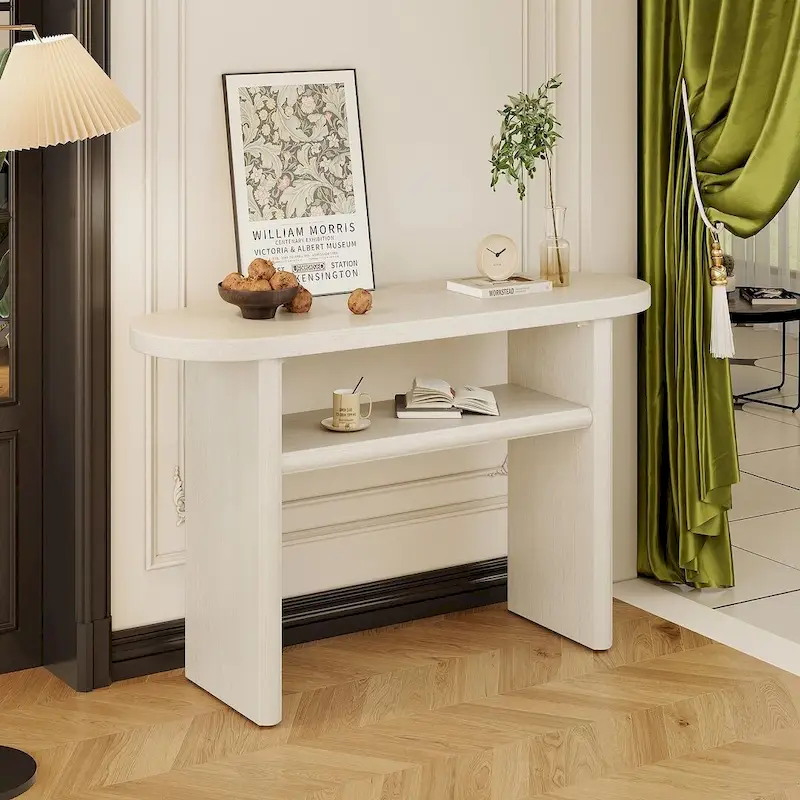 47.80 Modern Wooden Console Table with Shelf