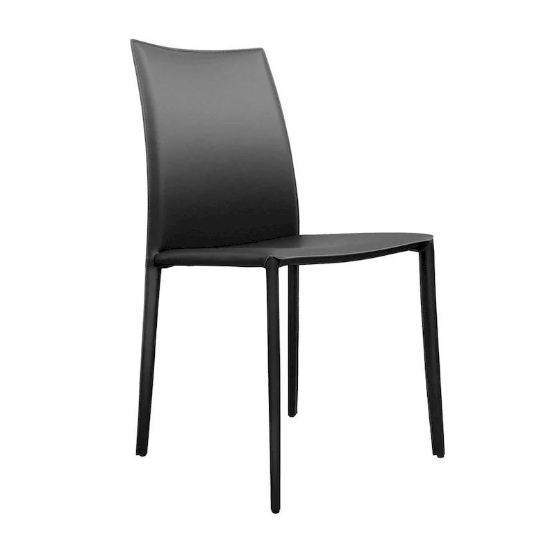 Lynda Mid-Century Modern Bonded Leather Dining Chair
