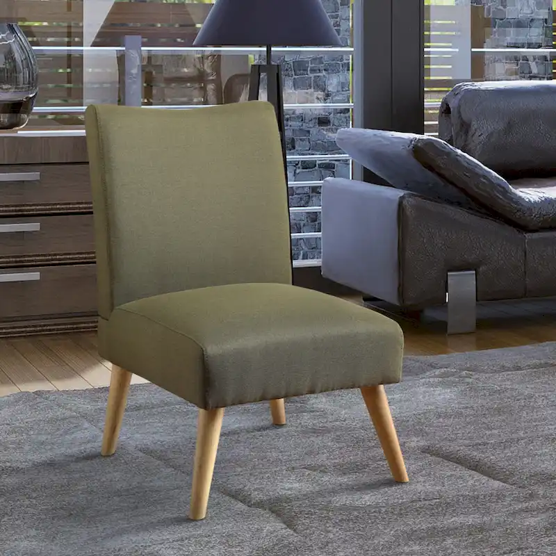 Pind Mid-Century Modern Fabric Padded Accent Chair by Furniture of America