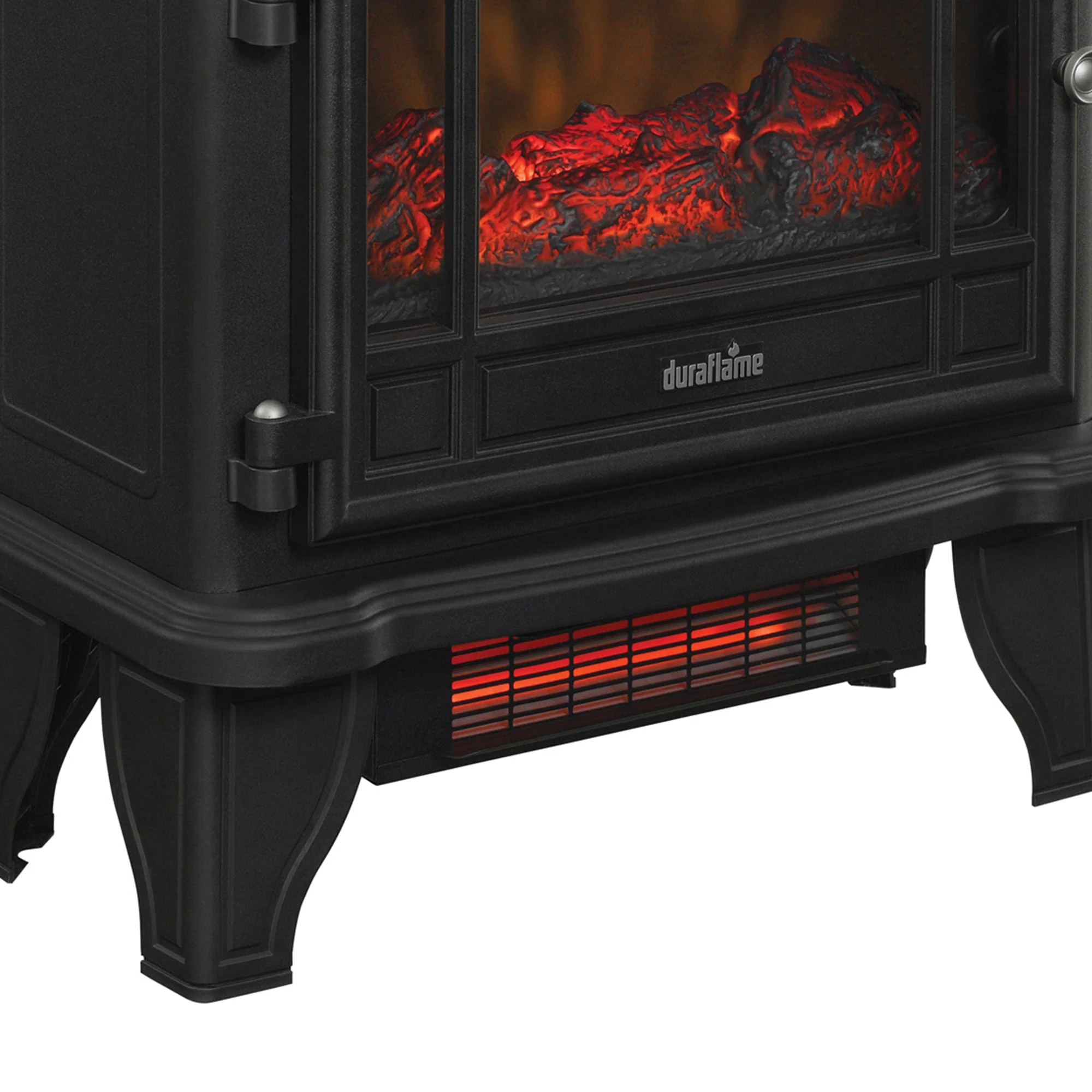 duraflame? Electric Fireplace Stove Heater with Temperature Dial